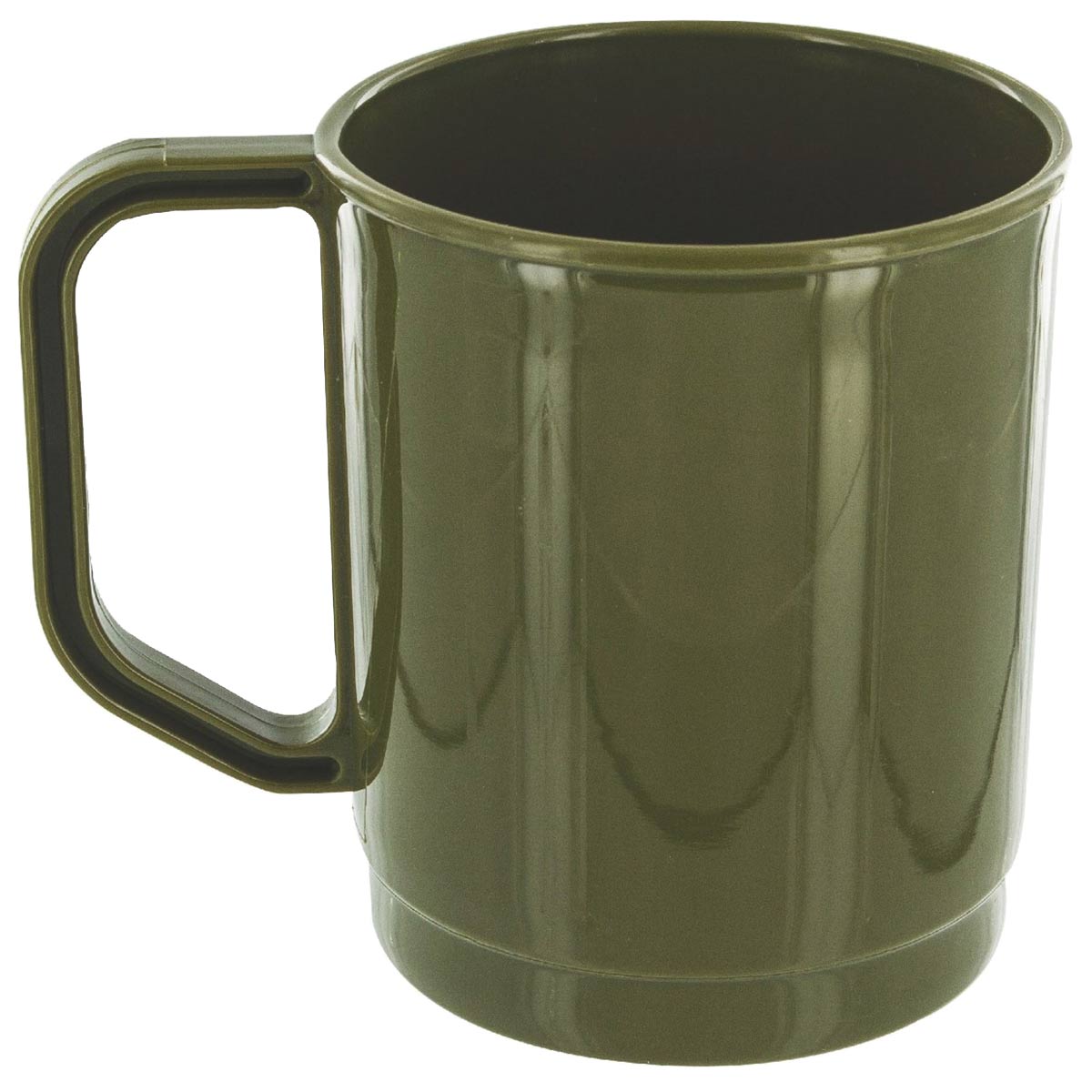 highlander plastic camping mug olive green