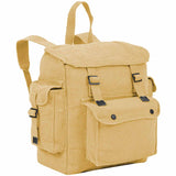 highlander beige canvas webbing backpack