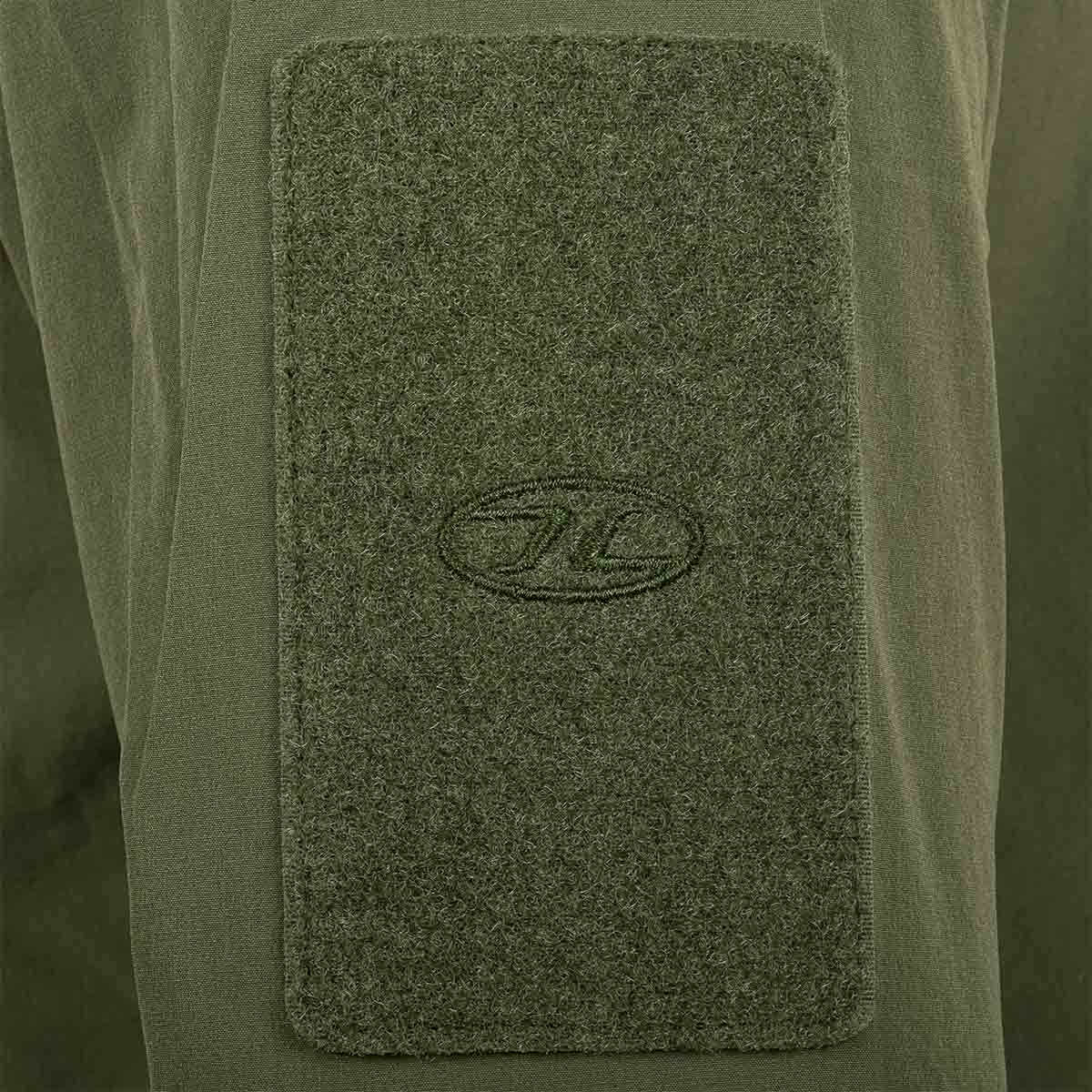 Highlander Hirta Jacket Velcro Arm Panel Green