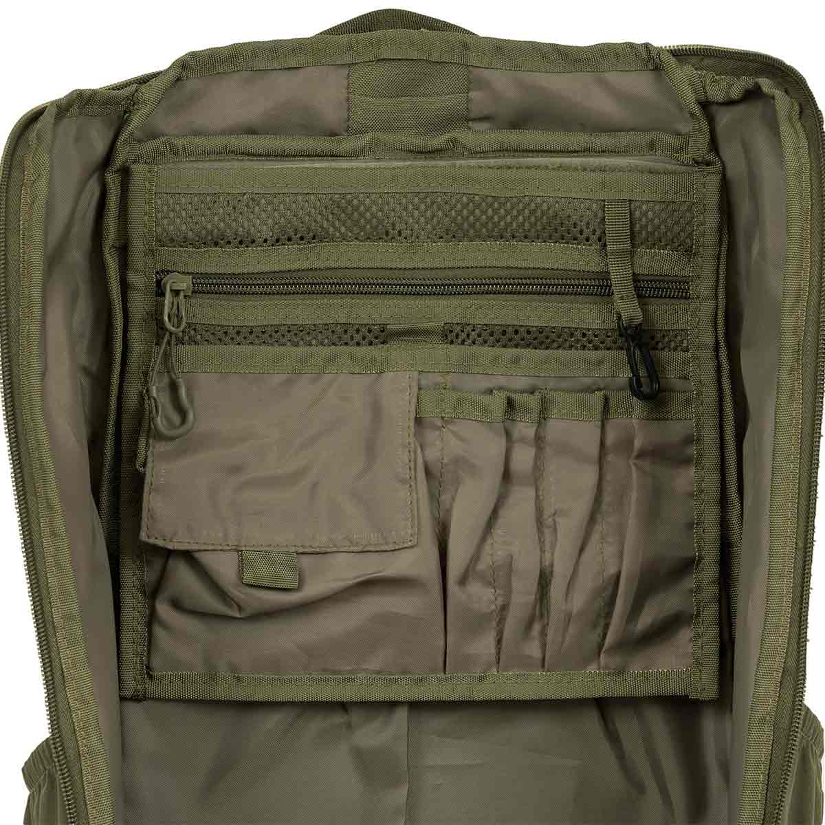 inner organiser pocket highlander eagle 2 30l backpack olive
