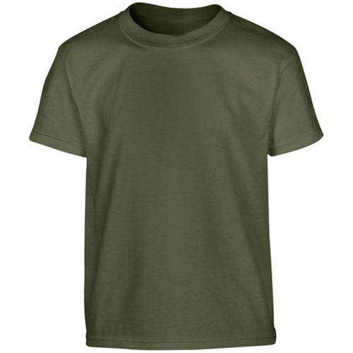 kids olive green cotton t shirt