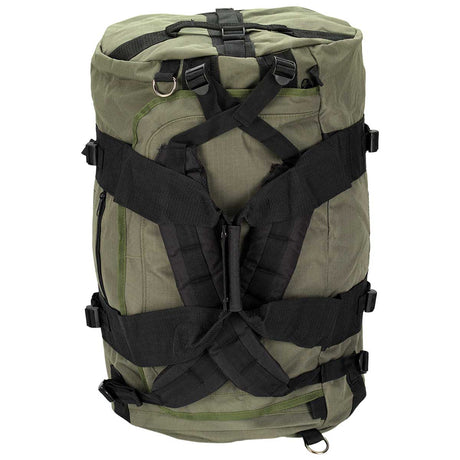 upright kit monster 65 litre holdall olive