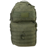 kombat 40l molle assault pack olive green front view