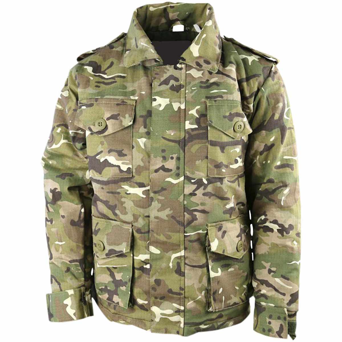 Kids/Boys Army British DPM Padded Quilted Zipped Camo Jacket Size 3-13