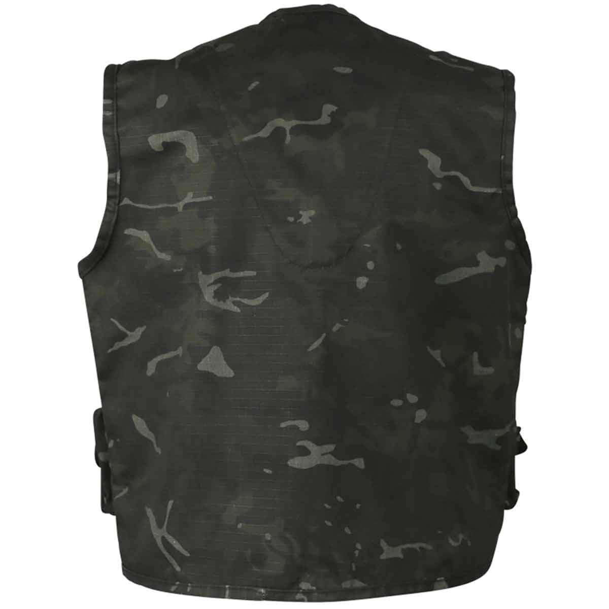 kombat kids tactical vest black camo rear