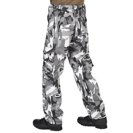 kombat urban camo combat cargo trousers button closure pockets