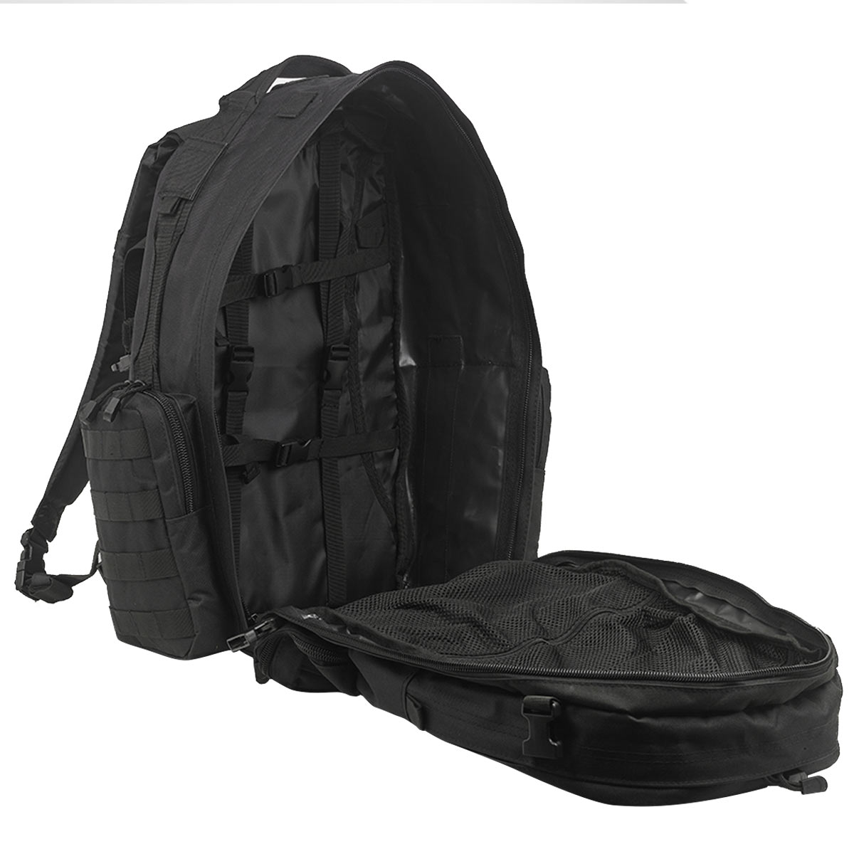 main compartment of kombat 60l black viking patrol pack