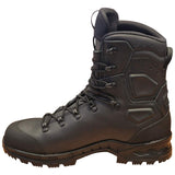medial side view of black gtx lowa combat boots mk2