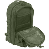 mesh pocket mil tec molle assault backpack 20l olive green