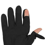 shooting fingers on black mfh action gloves