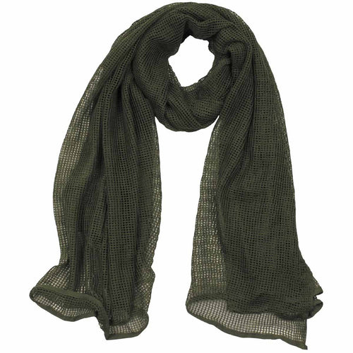 mfh polyester mesh scarf olive drab