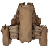 south african assault vest coyote rear