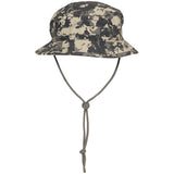 mfh special forces ripstop bush hat chinstrap acu digital camo
