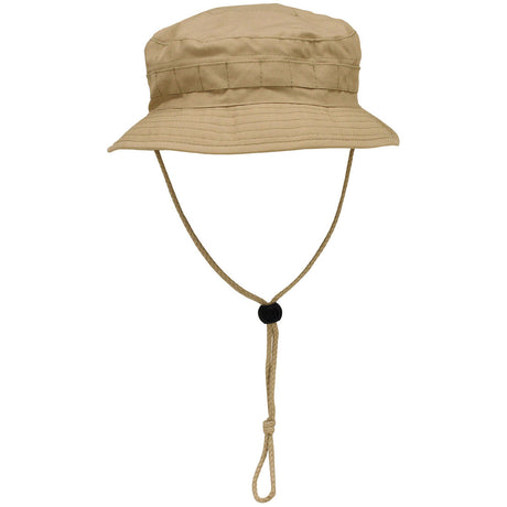 mfh special forces ripstop bush hat khaki chinstrap