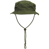 mfh special forces ripstop bush hat olive green chinstrap