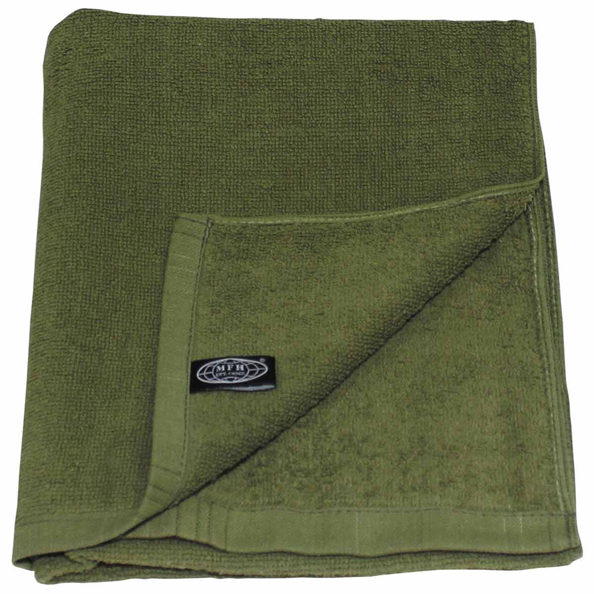 mfh terry towel olive green 110 x 50cm