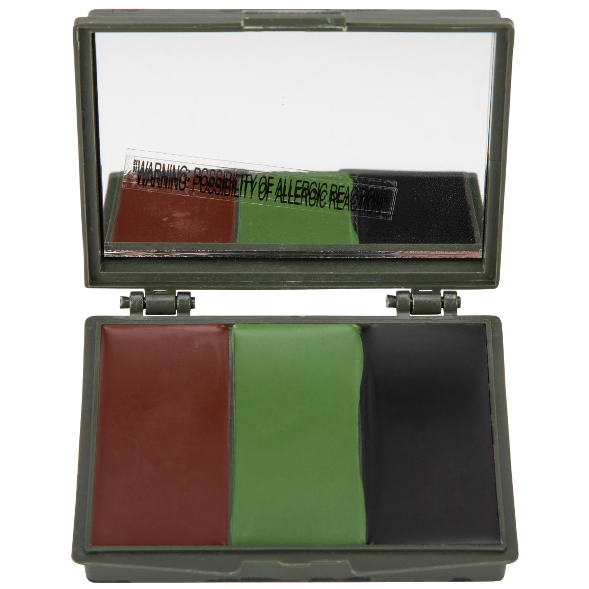 mil tec 3 colour face paint woodland camo mirror