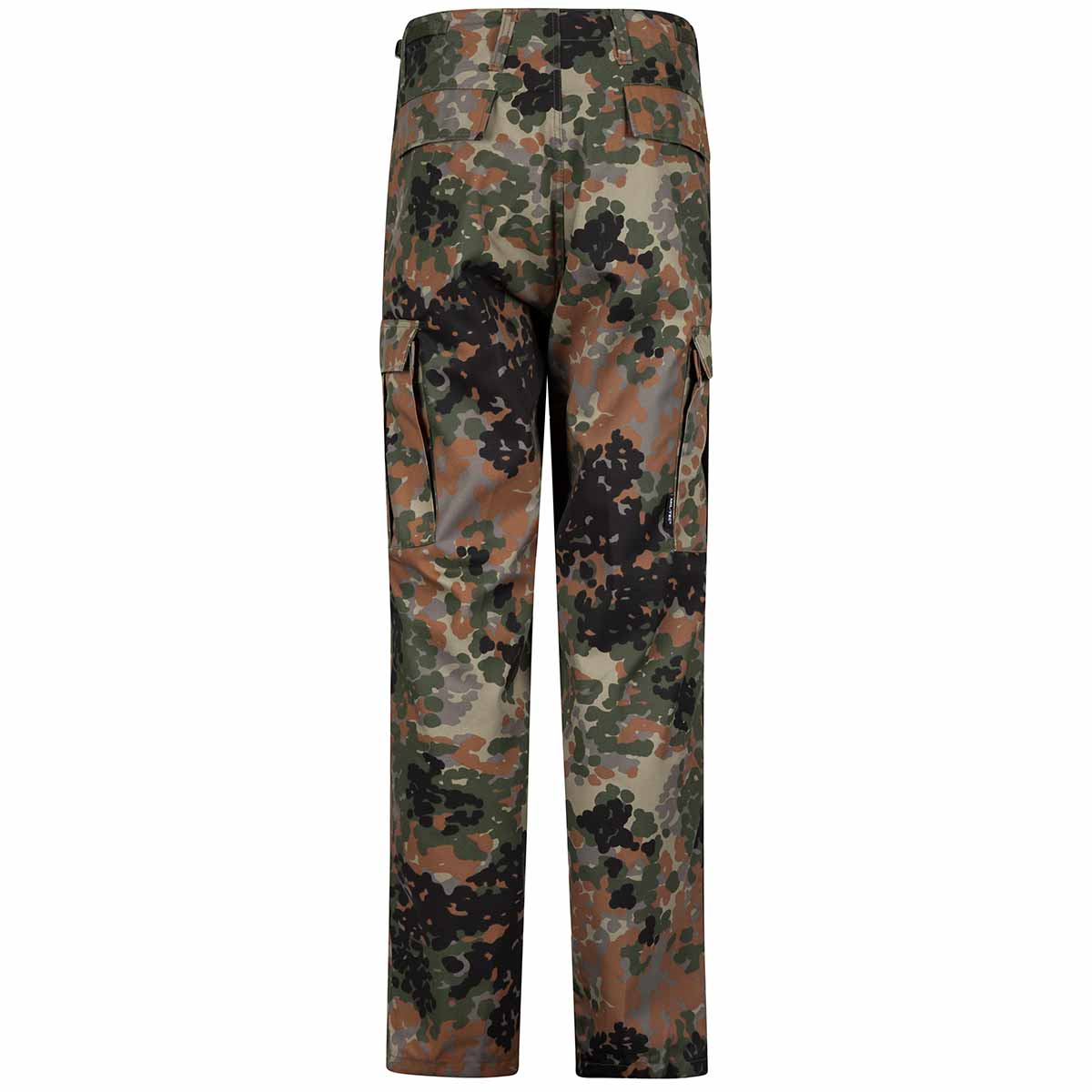 rear view mil-tec bdu trousers flecktarn