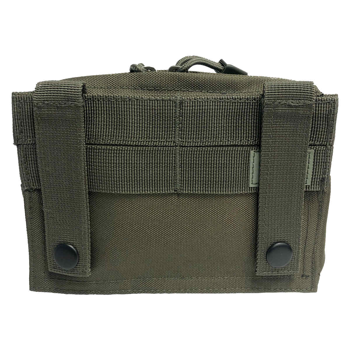 Mil-Tec Small Zipped MOLLE Belt Pouch Olive Green Rear