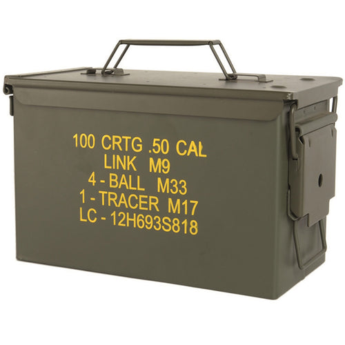 mil tec us m2A1 50 cal ammo box steel