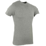 military style plain tshirt ash grey