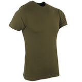 military style plain tshirt olive green