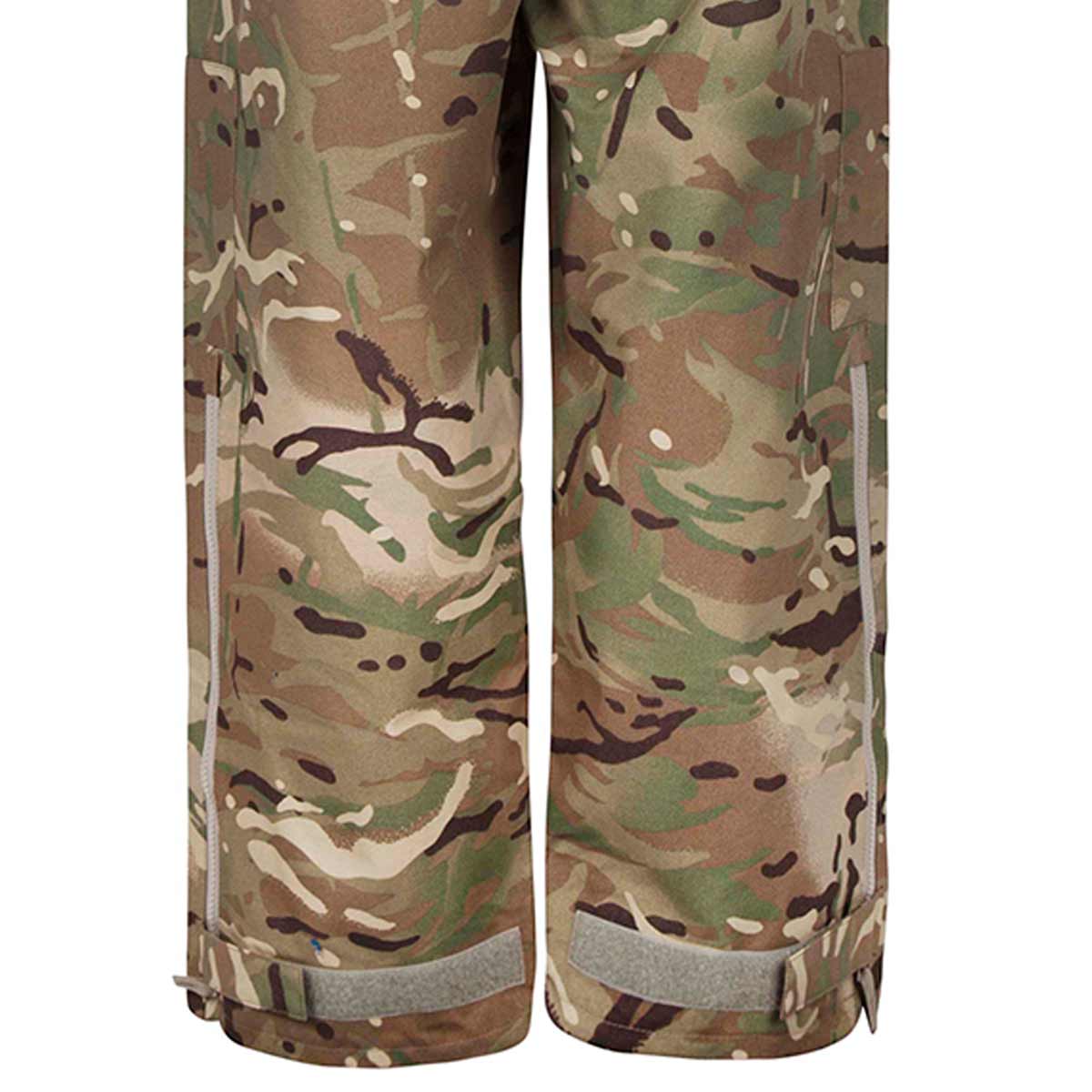 zips on mtp camo waterproof trousers