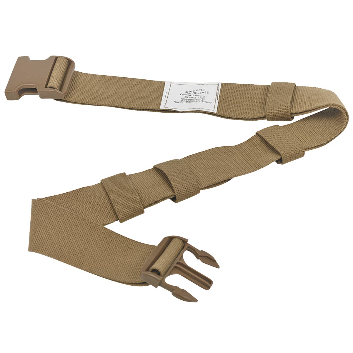 open coyote mil tec army 50mm quick release belt