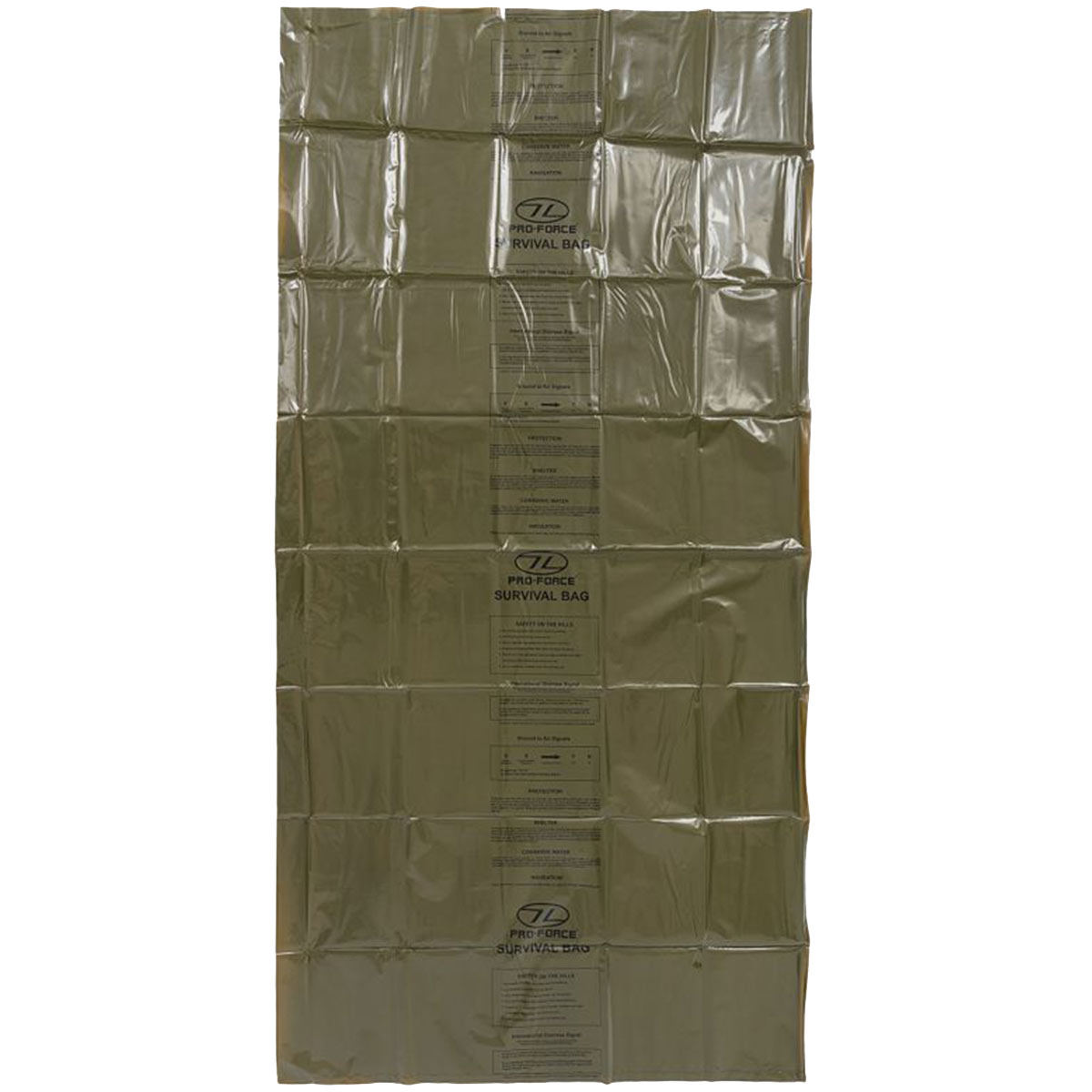 open emergency survival bag highlander olive green