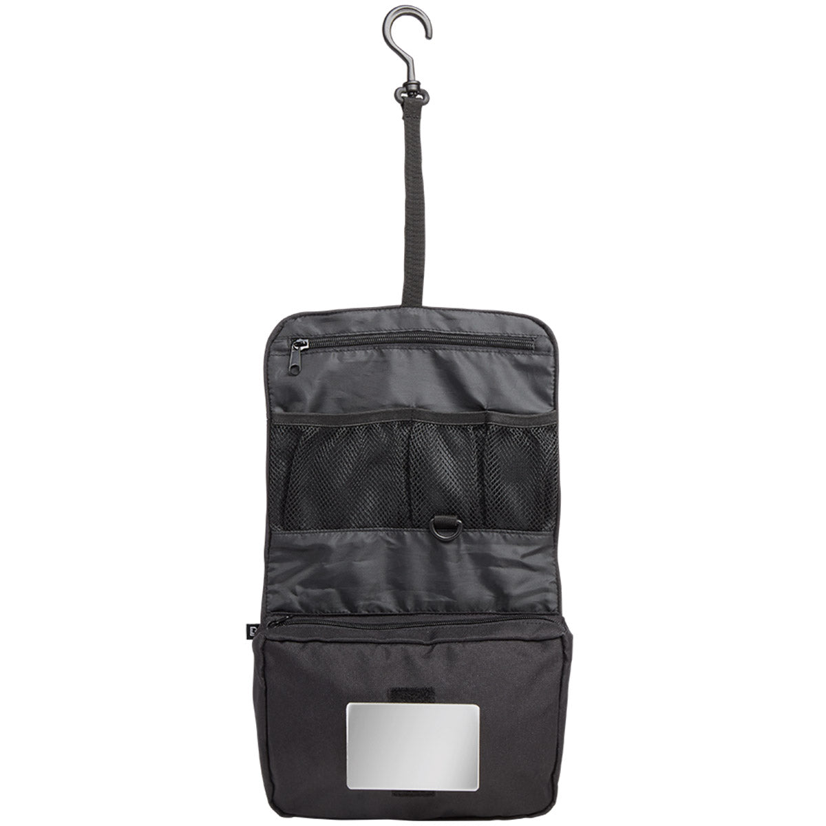 open hanging hook brandit toiletry bag large black