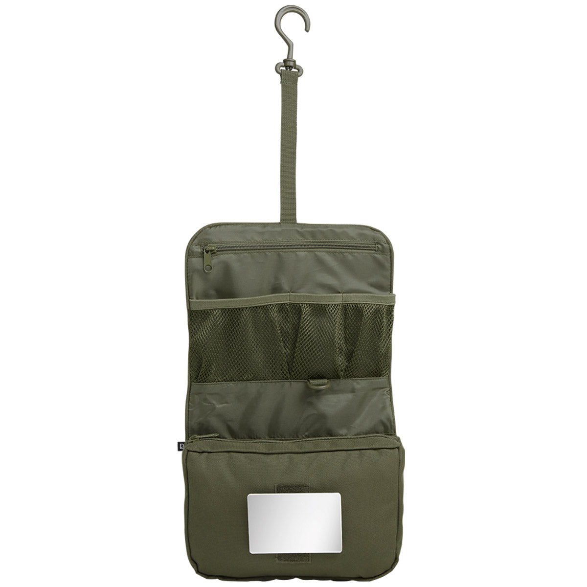 open hanging hook brandit toiletry bag large olive green