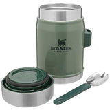 open lid stanley legendary food jar spork 400ml green