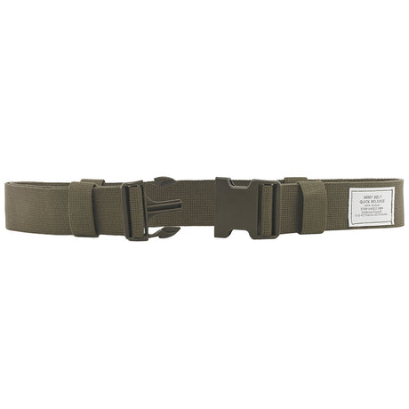 open quick release buckle of mil tec army olive belt 50mm