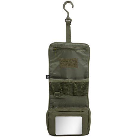 open view mirror brandit toiletry bag medium olive green