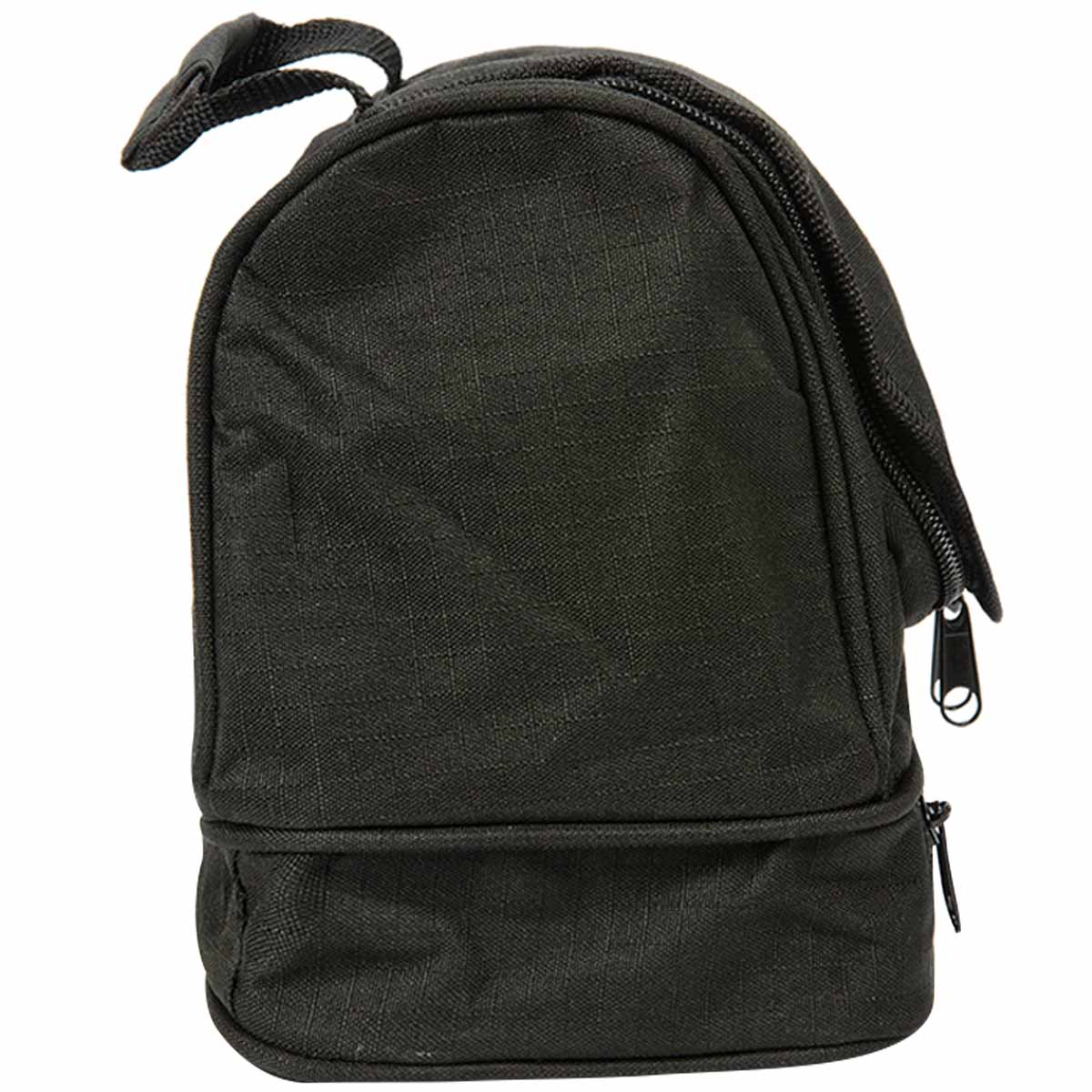 packed side view snugpak essentials wash bag black