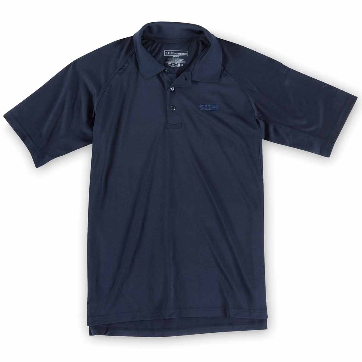 5.11 tactical short sleeve polo shirt dark navy full front