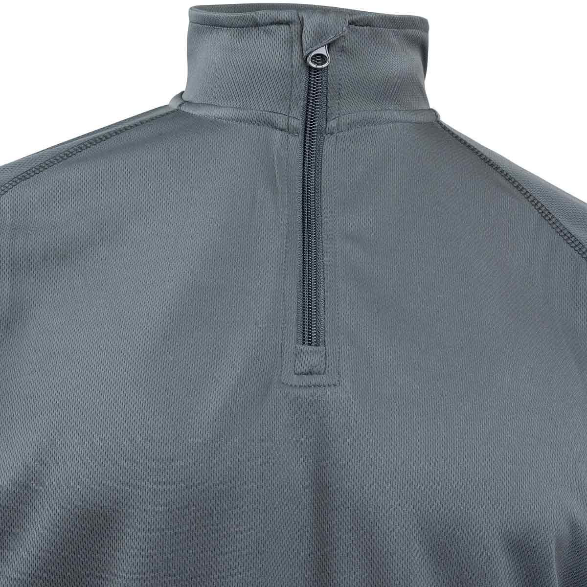 quarter zip on mesh tech grey armour top viper tactical