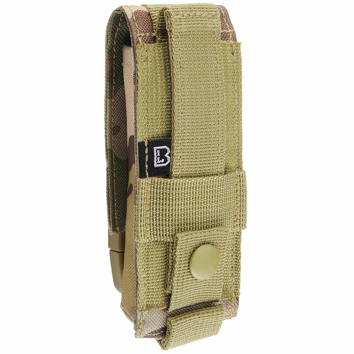 rear of brandit molle multi pouch medium tactical camo