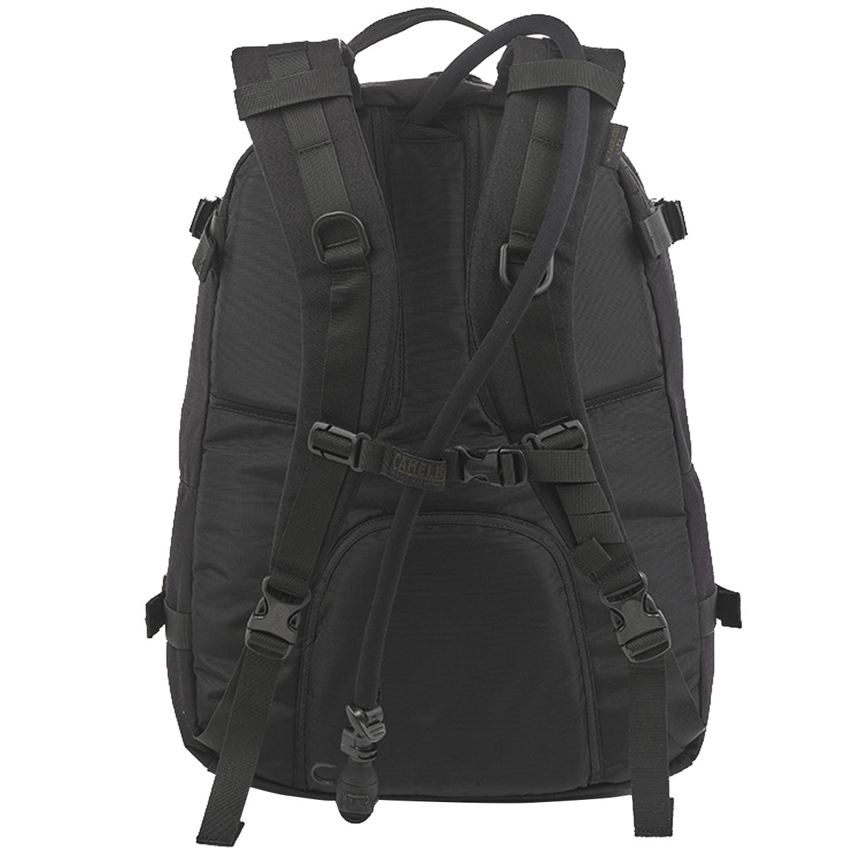 rear of camelbak motherlode lite hydration black pack
