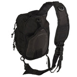 Rear of Mil-Tec One Strap Assault Pack Black