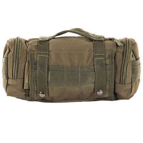 rear of snugpak response pak olive green