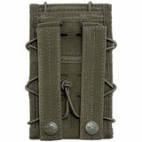 rear of viper tactical green smart phone pouch molle