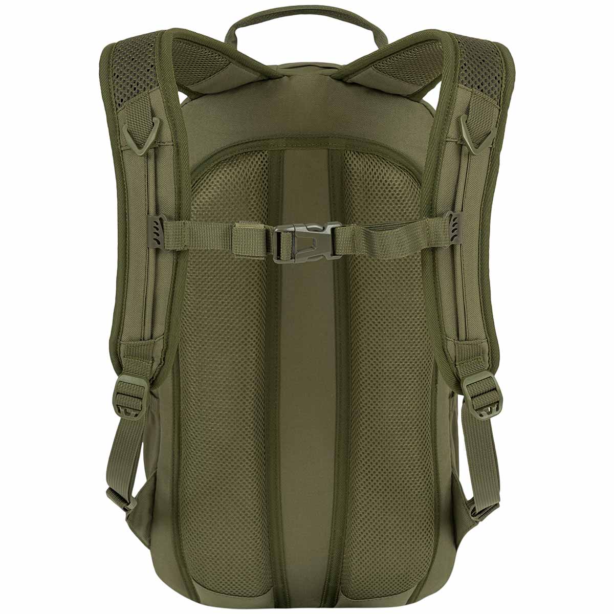 rear view highlander eagle 1 backpack 20l olive green