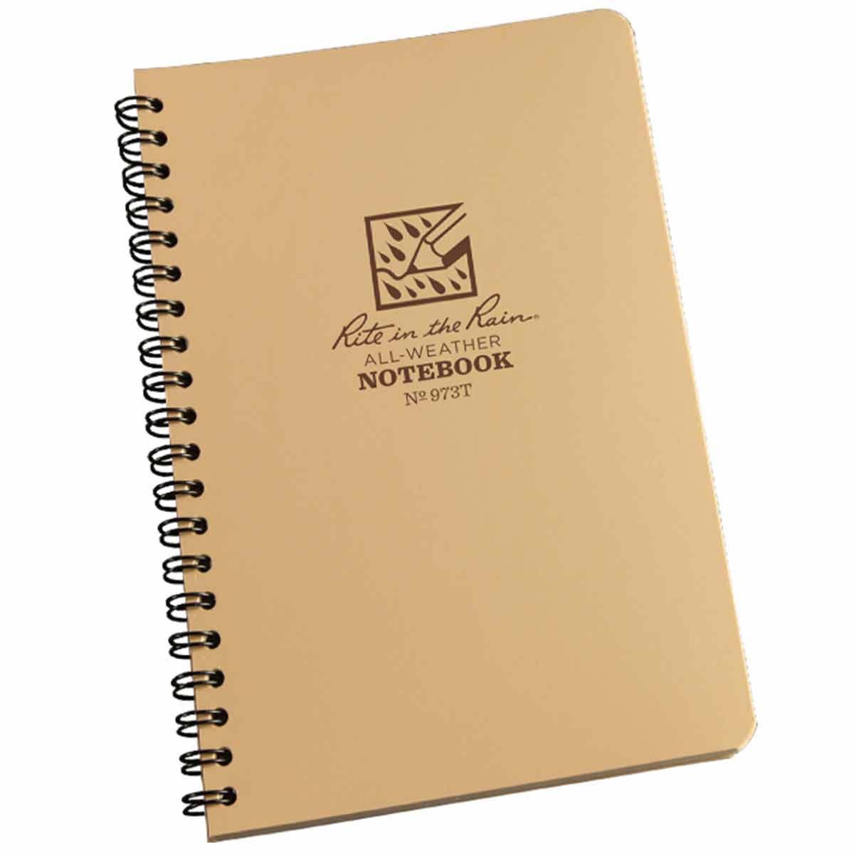 rite in the rain side spiral notebook tan 4 5/8" x 7"