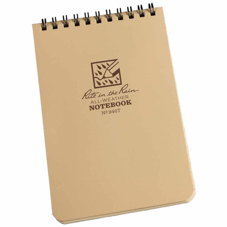 rite-in-the-rain-top-spiral-notebook-tan-4"-x-6"