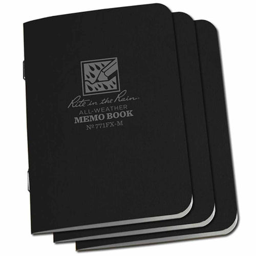 rite-in-the-rain-mini-stapled-waterproof-notebook-black-3-pack