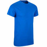 royal blue cotton t-shirt front angle