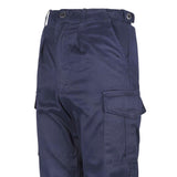 royal navy work trousers cargo pockets waist adjuster