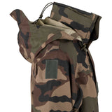 side hood french army waterproof jacket camo goretex