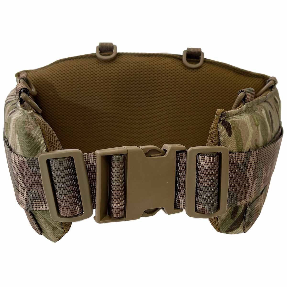 side release buckle of marauder battle belt molle mtp camouflage